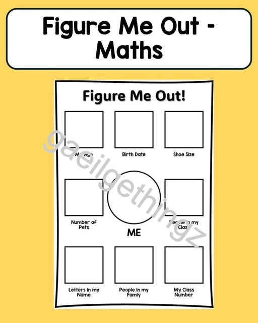 Figure Me Out - All About Me (Maths)