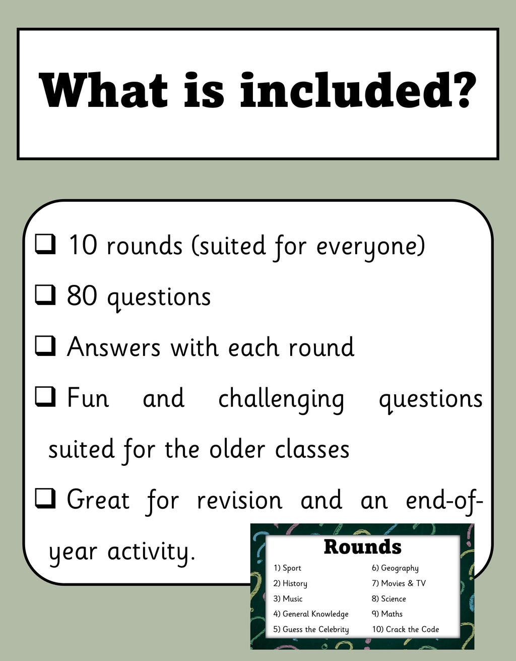 The Ultimate Senior Quiz