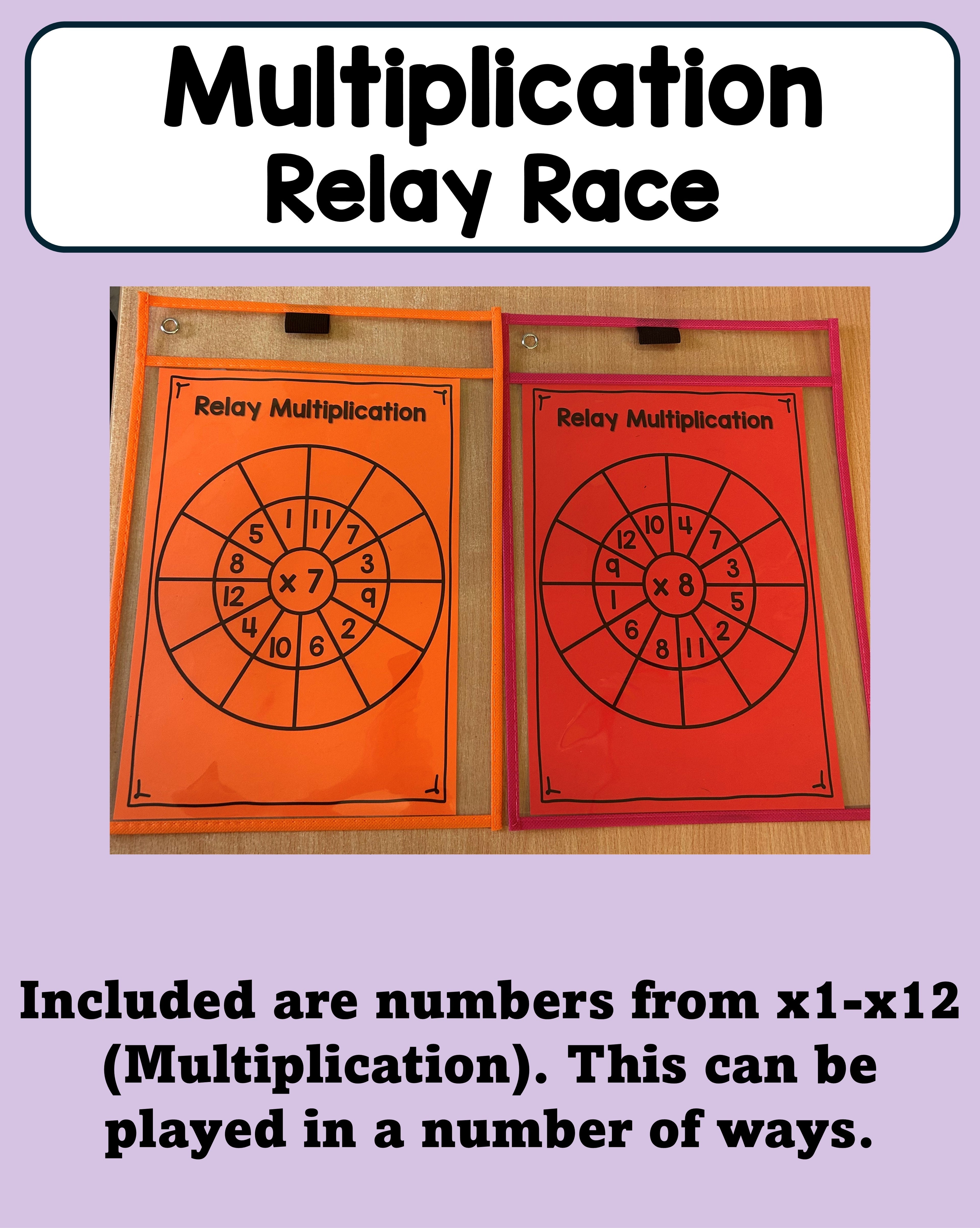 Multiplication Wheel - Relay Race