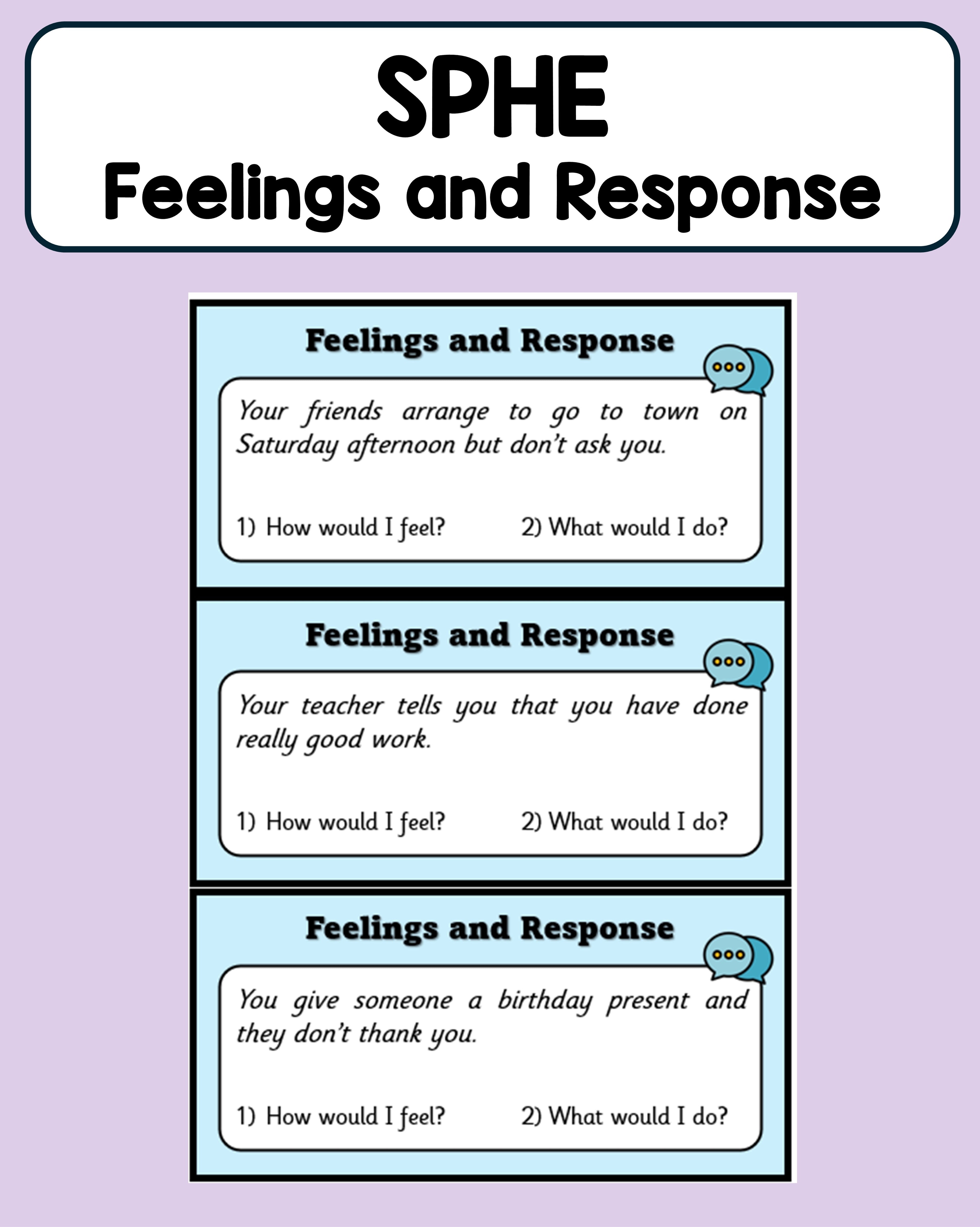 Feelings and Response - SPHE