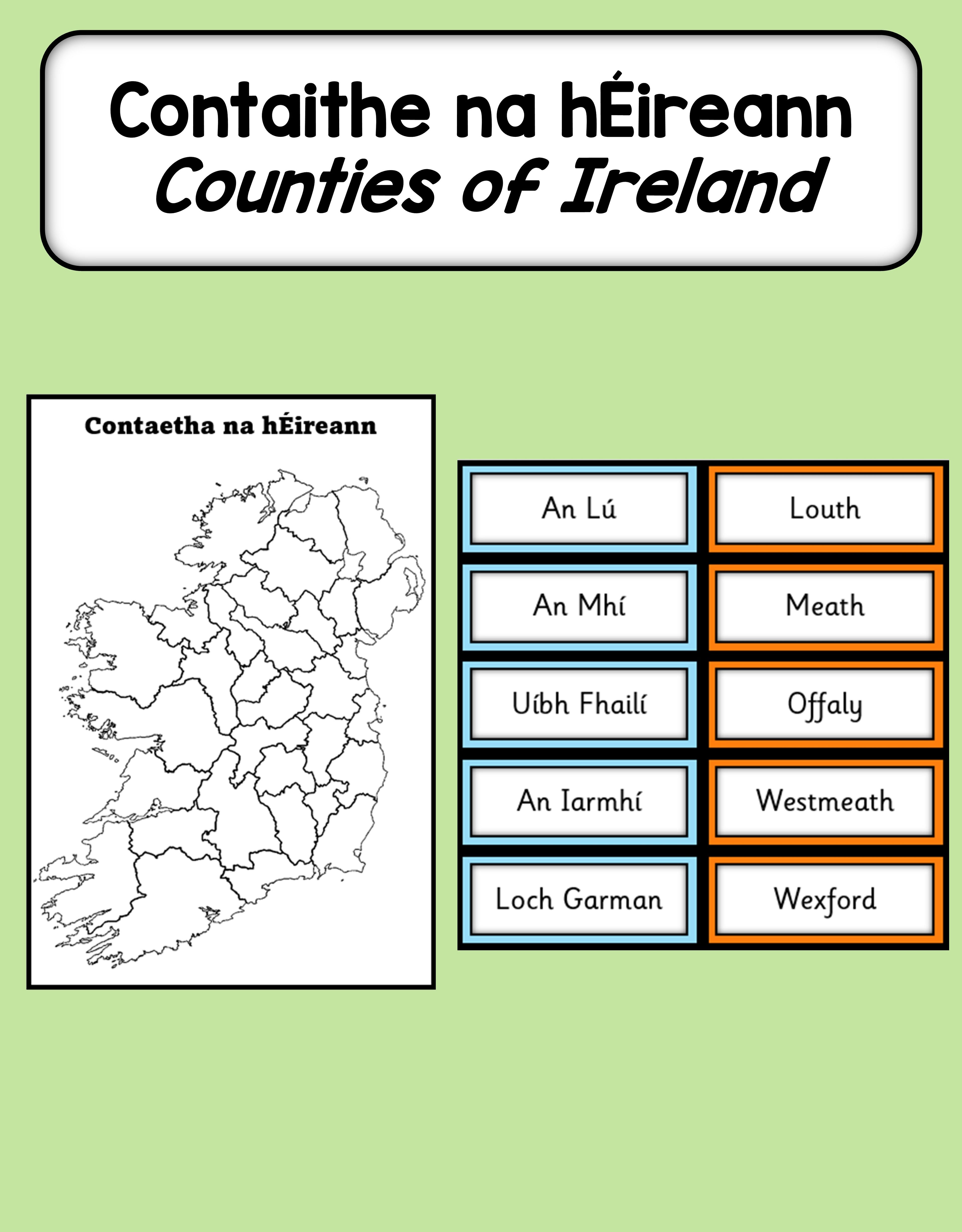 Contaithe na hÉireann (Counties of Ireland)