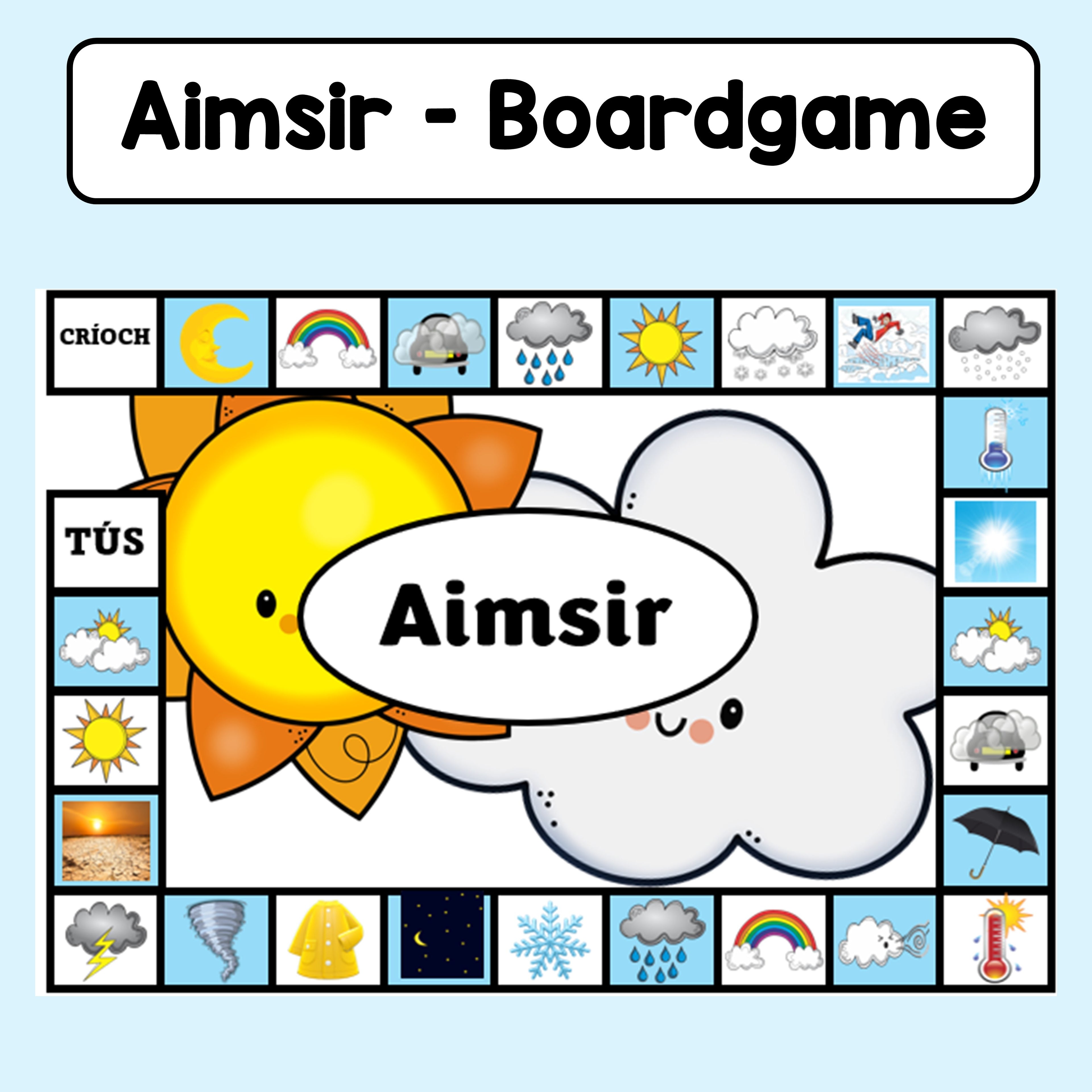 An Aimsir - Cluiche Cláir (boardgame)
