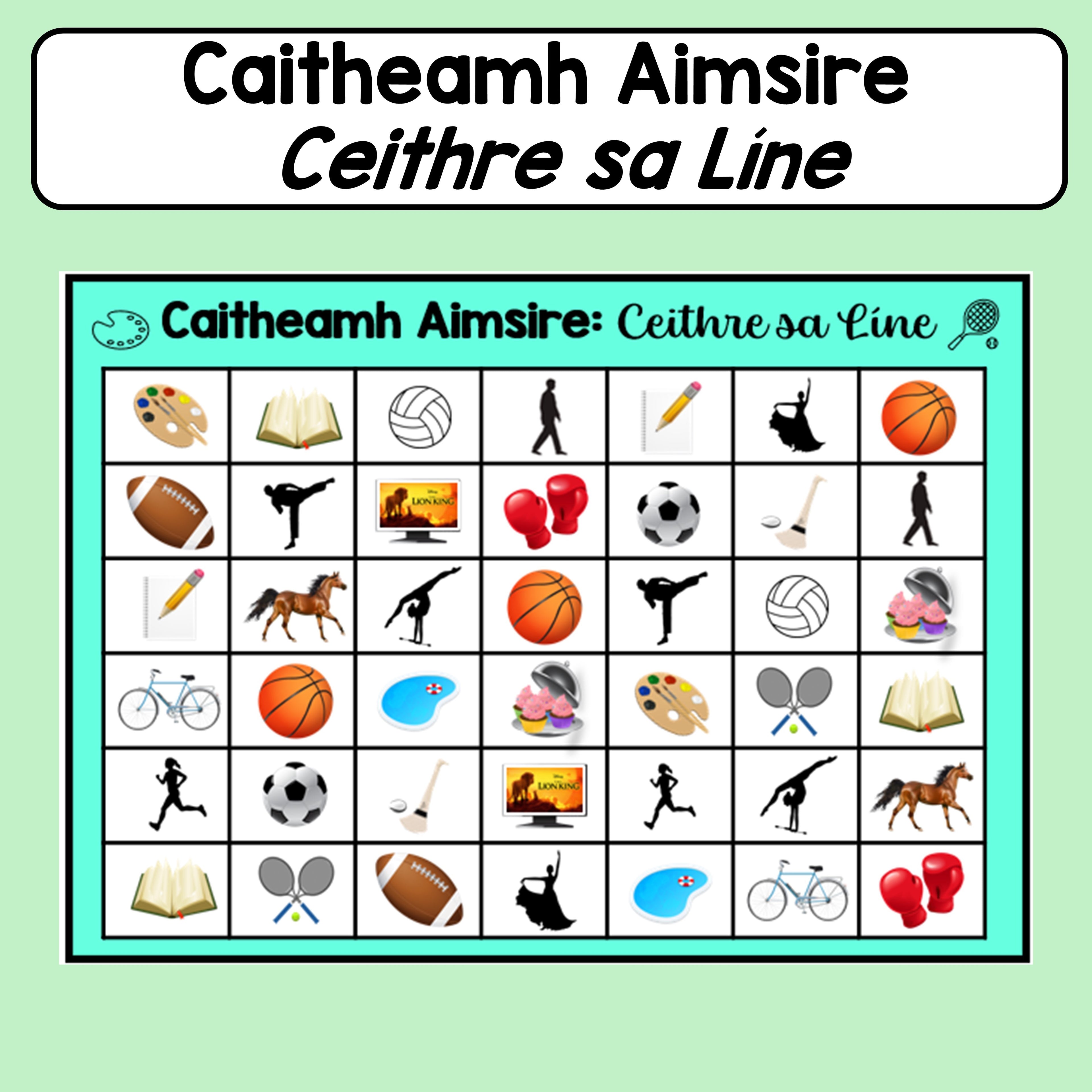 Caitheamh Aimsire: 4 in a Row