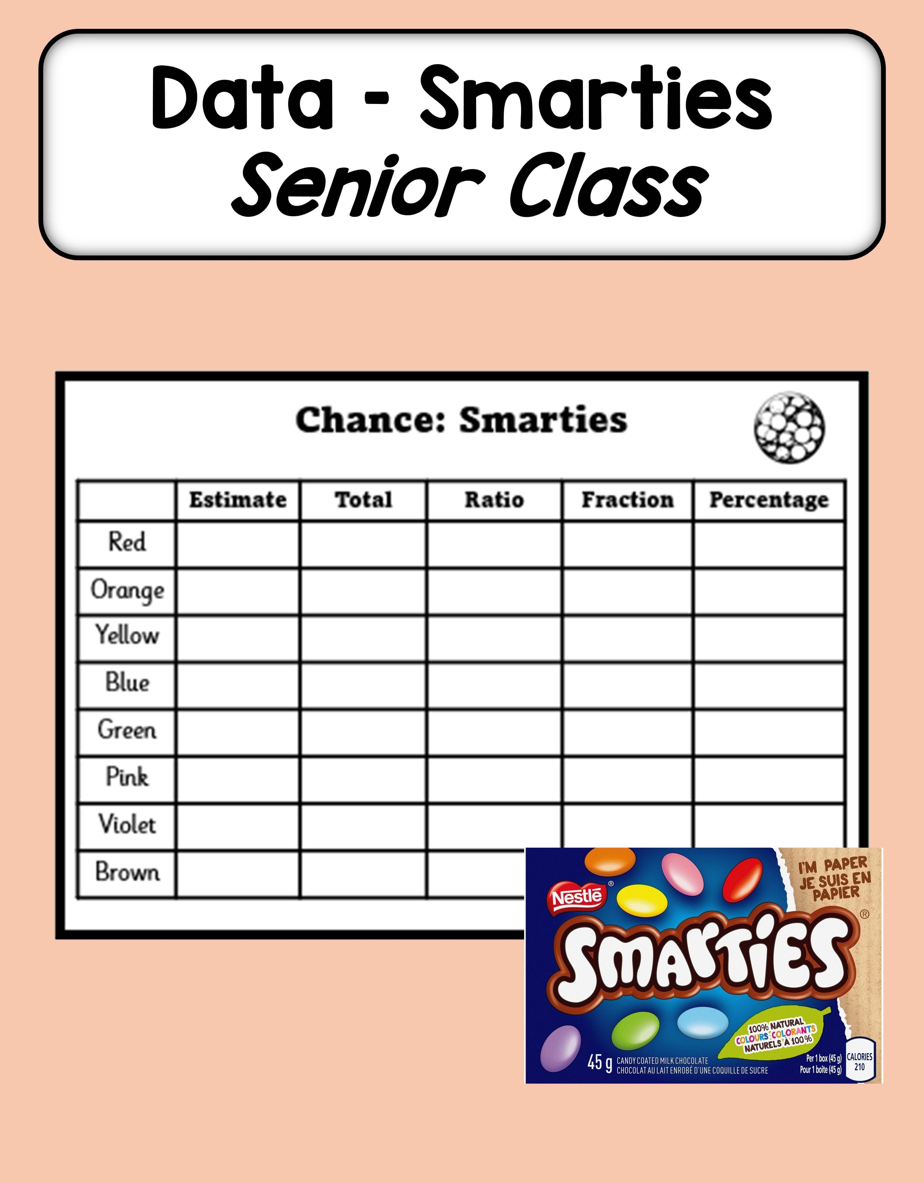 Data - Smarties (Senior Classes)