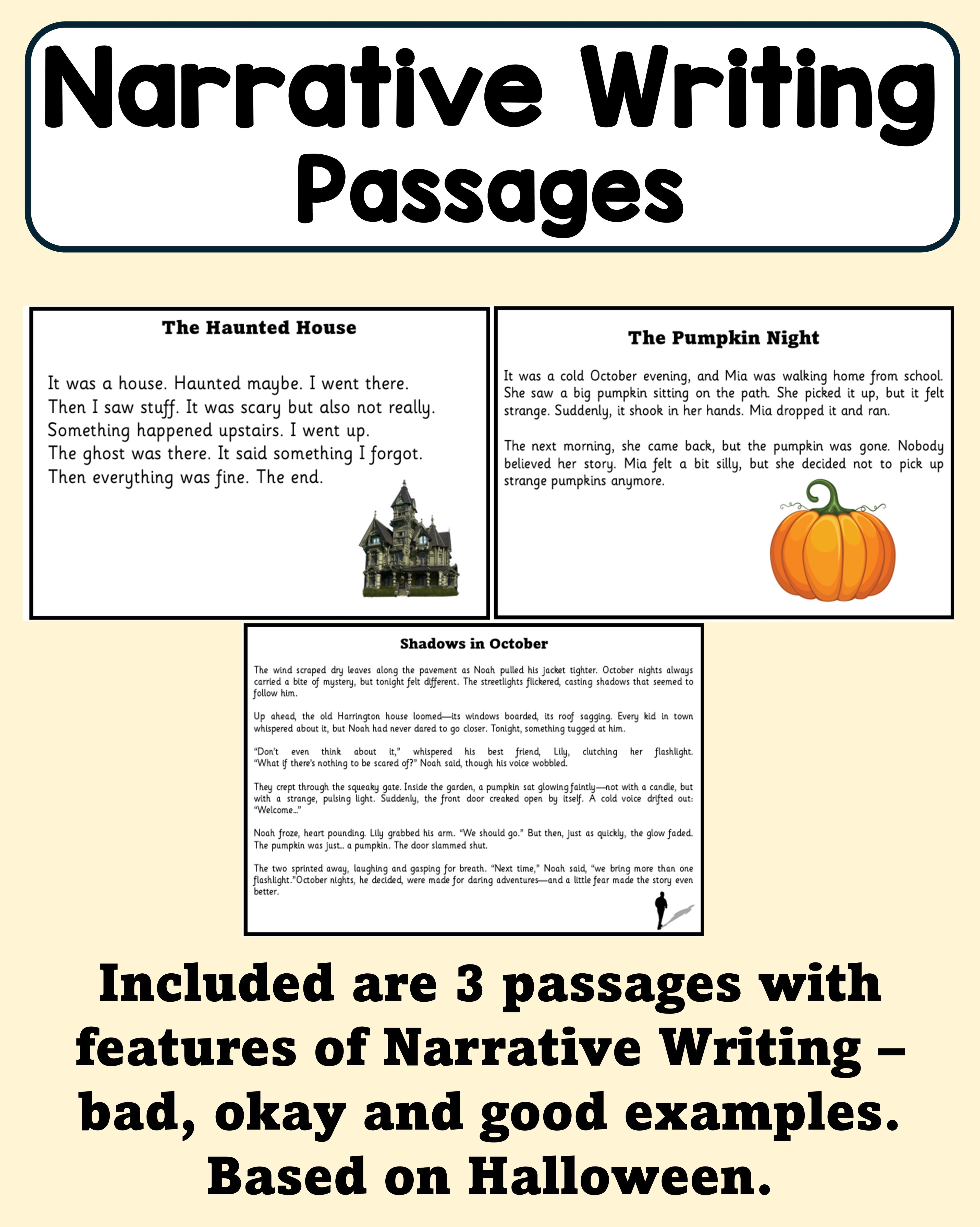 Narrative Writing - Passages (Features)