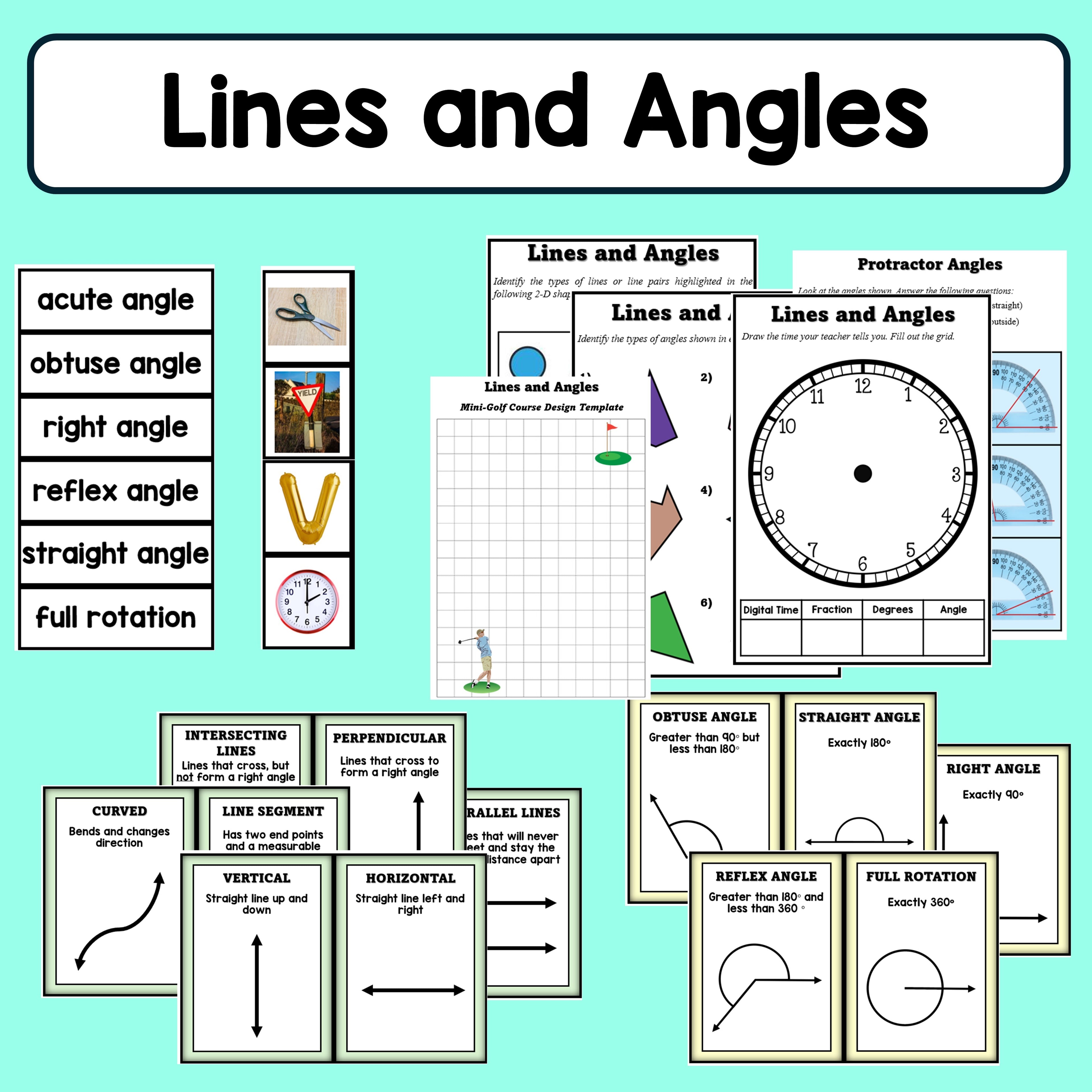 Lines and Angles - Pack