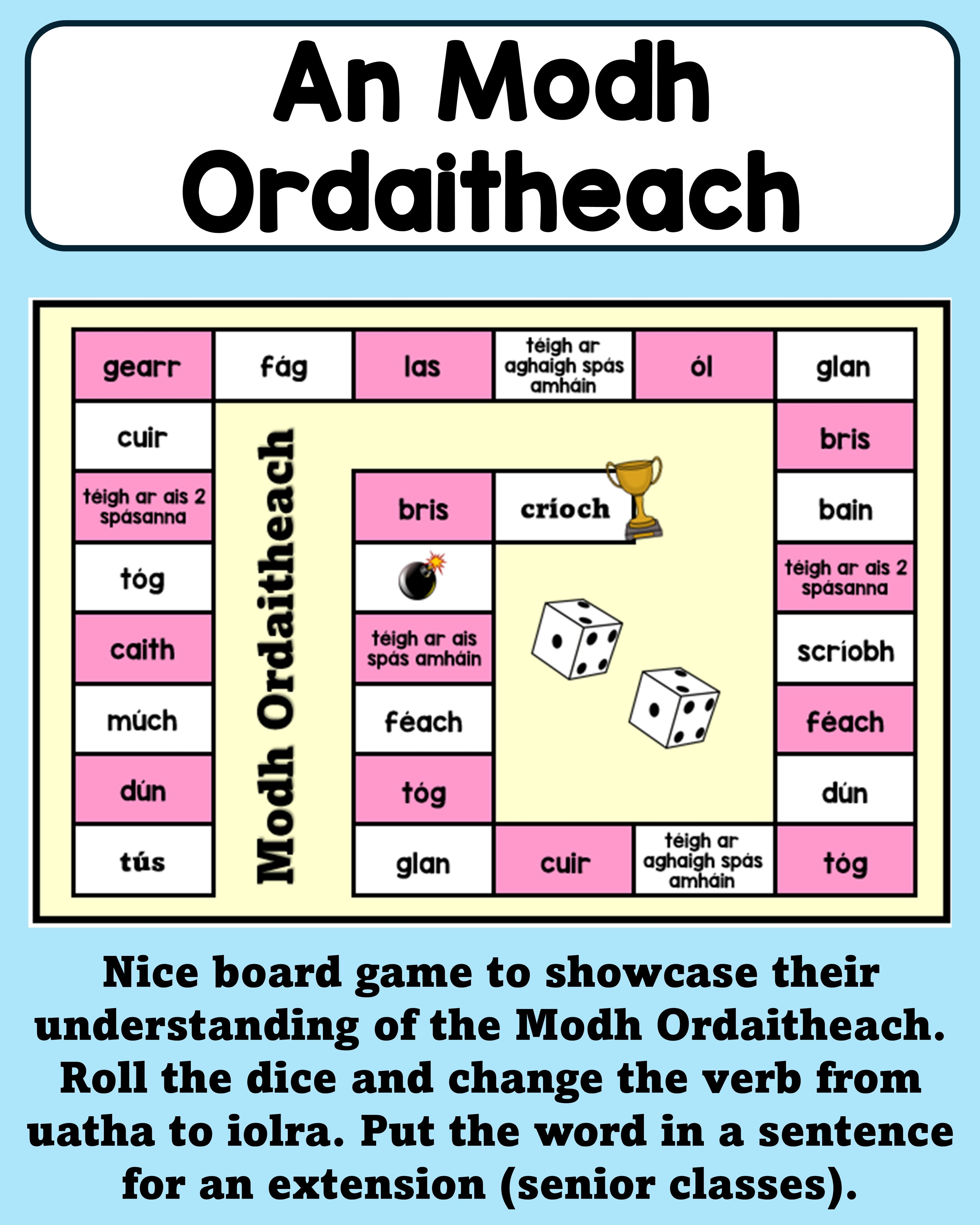 An Modh Ordaitheach - Cluiche Cláir (Board Game)