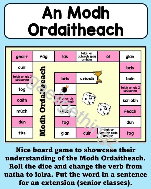 An Modh Ordaitheach - Cluiche Cláir (Board Game)