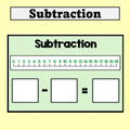 Subtraction Activity Card
