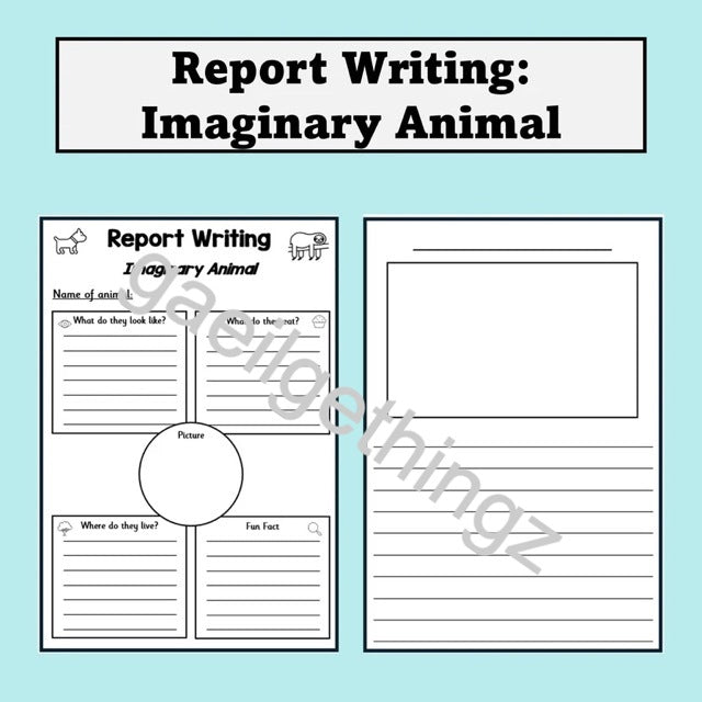Report Writing: Imaginary Animal