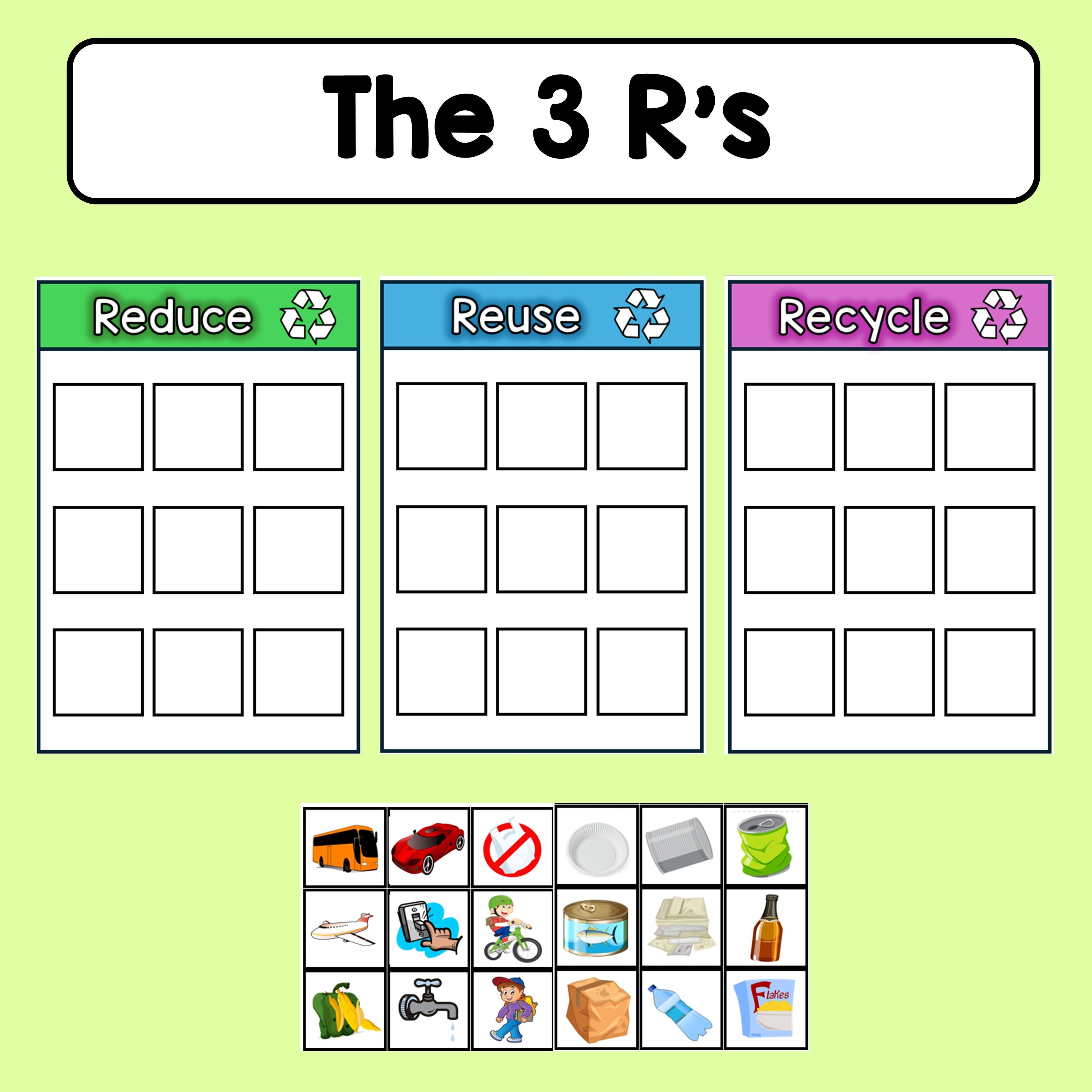 Reduce, Reuse, Recycle - Sorting