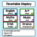 Timetable Display (English and Irish)