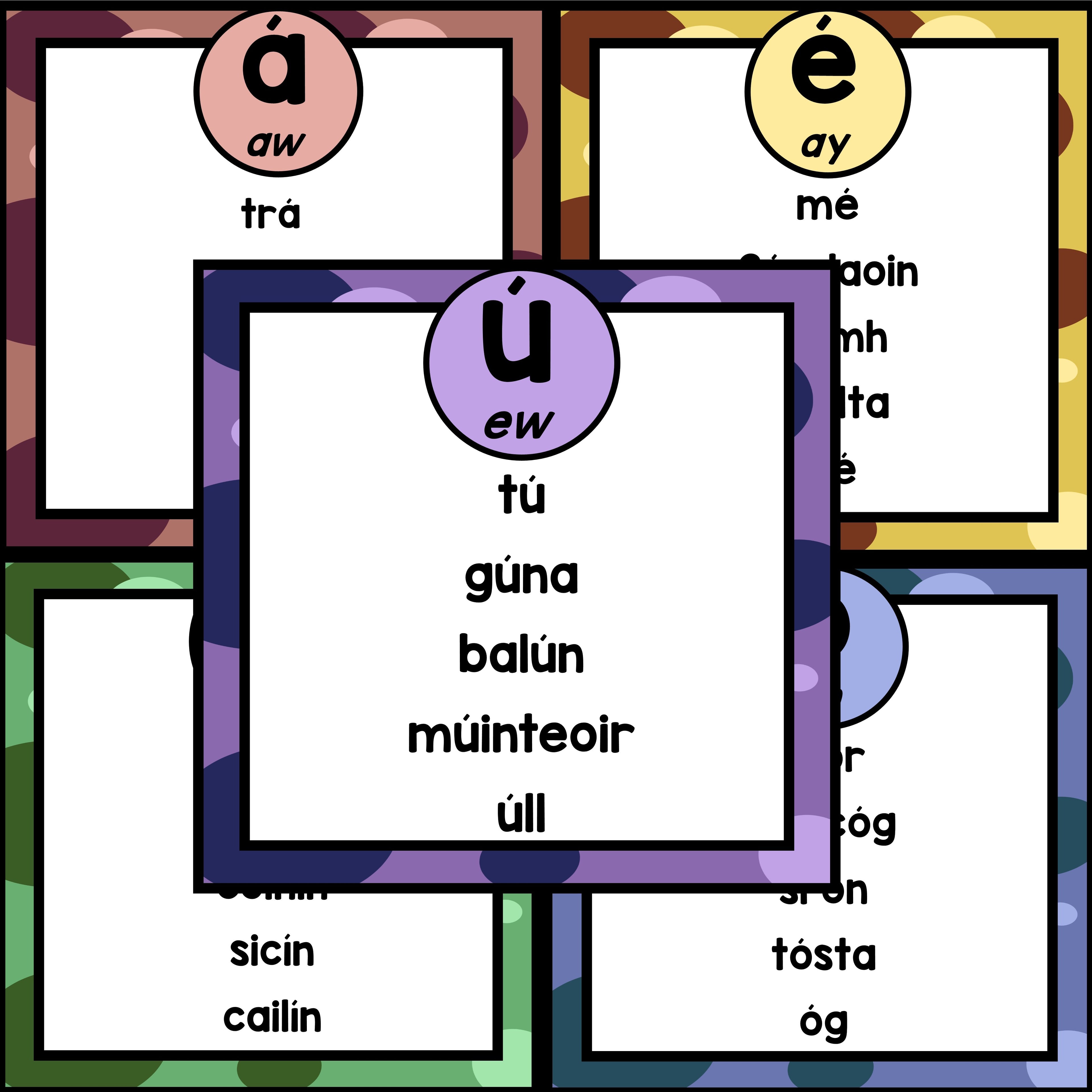 Gutaí - Vowels
