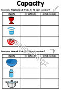 Capacity - Worksheet