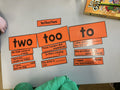 To/Too/Two - Homophone Activity