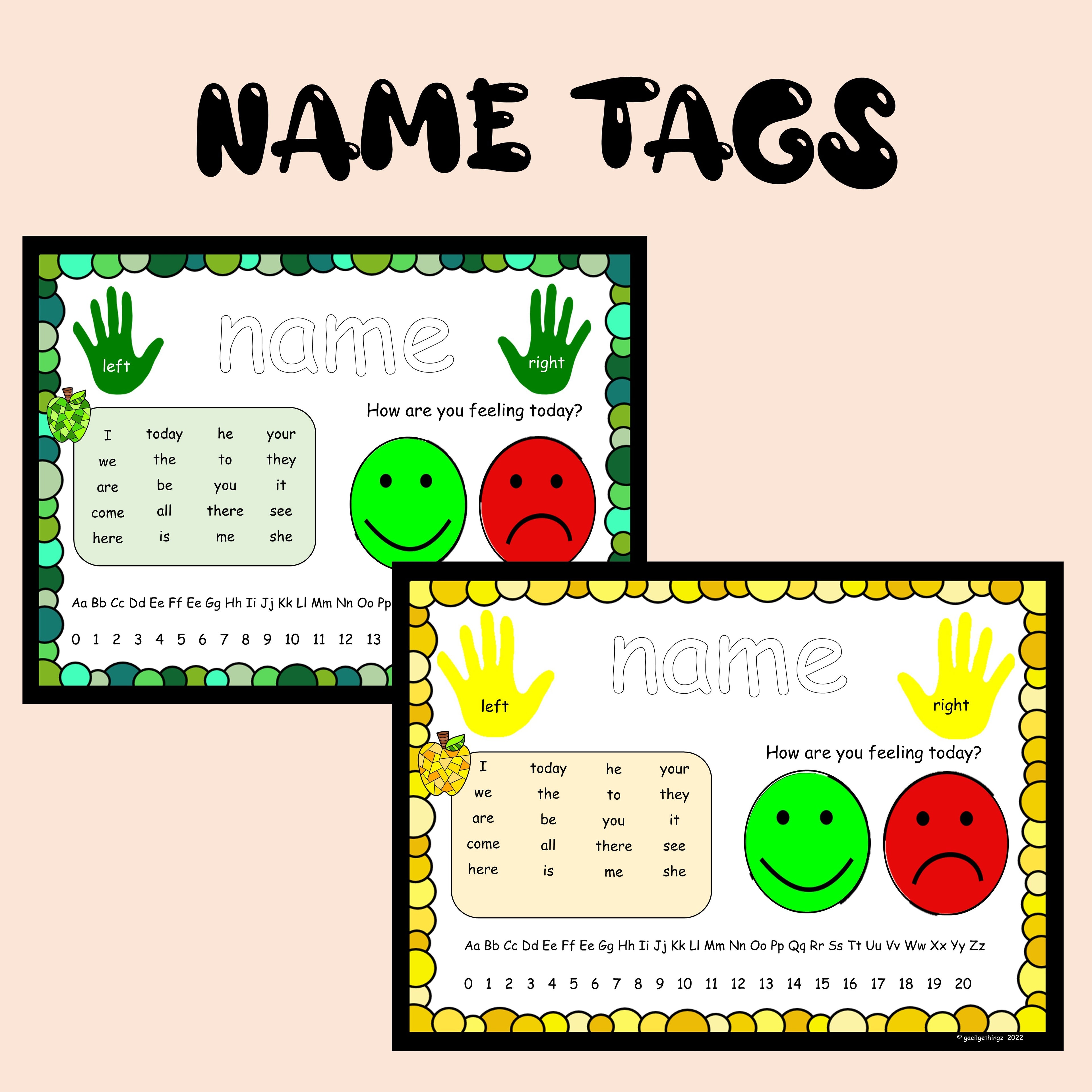 Desk Name Tags