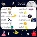 An Spás (Space) - Wordmat