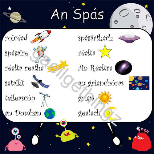 An Spás (Space) - Wordmat